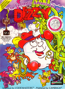Fantastic Adventures of Dizzy, The (USA) (Aladdin Compact Cartridge) (Unl) box art